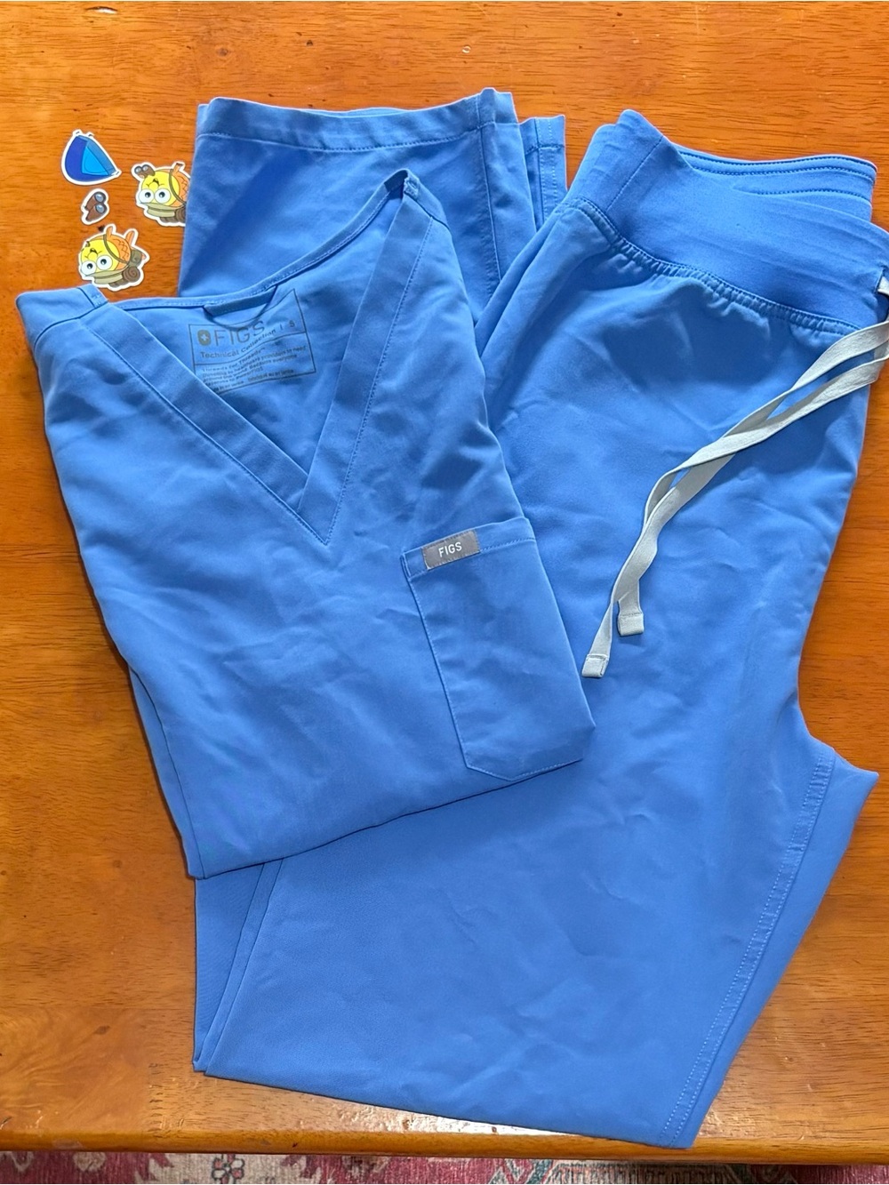 FIGS Women’s Technical Scrub Set - Catarina Top & Livingston Tall Size Pant